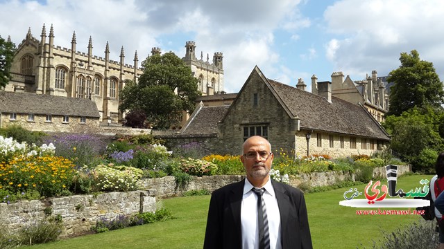 الاستاذ عدنان صرصور يجري أبحاثا في جامعة اكسفورد